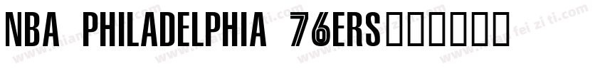 NBA Philadelphia 76ers字体转换